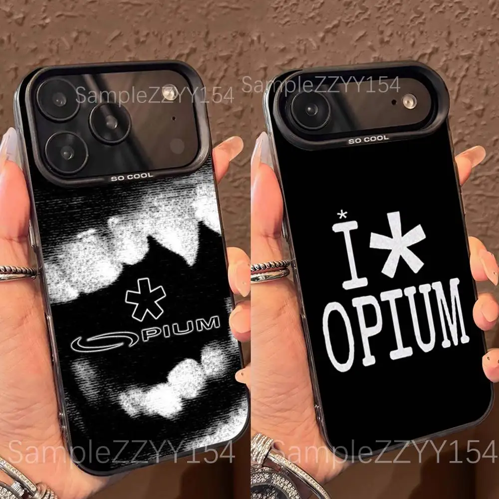 

O-Opium Label Playboi Carti Phone Case For 15,16,17,13,14,11,12,Pro,Max,Plus,E,Air,Mini Color Shockproof Back Matte Cover