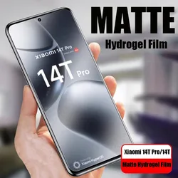 3 Pieces Matte Hydrogel Film For Xiaomi 14T 14T Pro Full Cover Front TPU Clear Screen Protector On For Xiaomi Mi 14T Pro