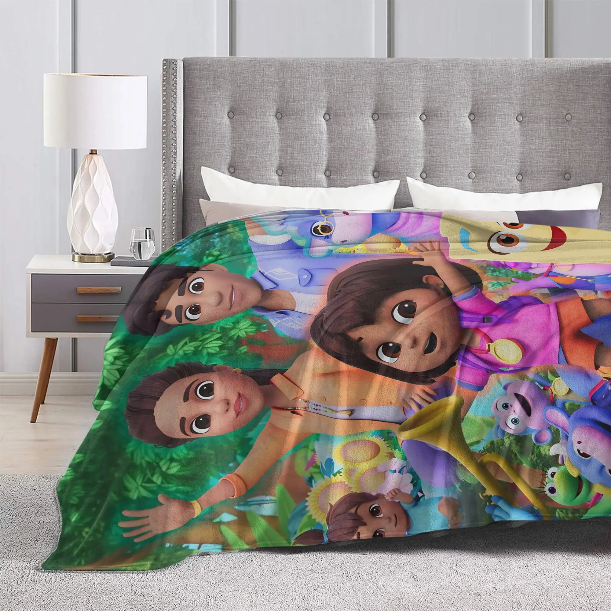 بطانية فائقة النعومة مكتب السفر دوراس المستكشف رمي بطانية الفانيلا المفرش للأريكة كرسي أريكة سرير أريكة غطاء السرير #3