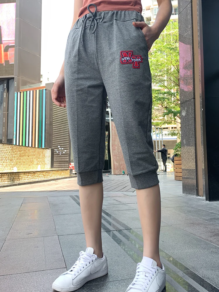 

Спортивные брюки больших размеров для женщин, ультратонкие, для бега, свободного кроя, в стиле харлан, повседневные, из хлопка и нейлона, для улицы, летние