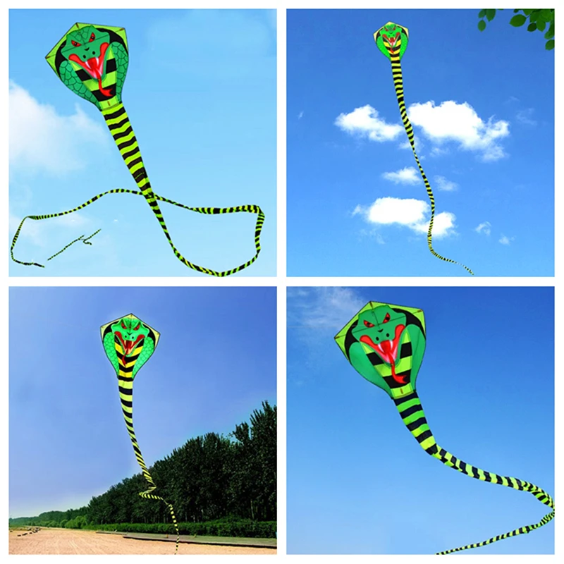 free shipping large snake kite nylon kite beach sports children kite weifang cobra kite factory outdoor games soft kite jouer