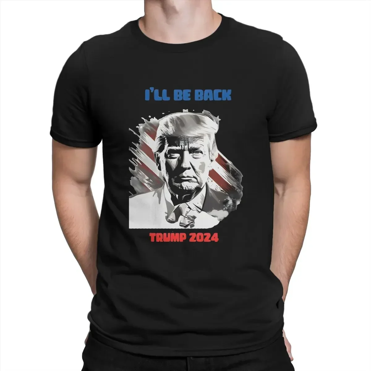 I support trump Newest TShirt for Men America needs your support Round Collar Basic T Shirt Hip Hop Birthday Gifts Tops