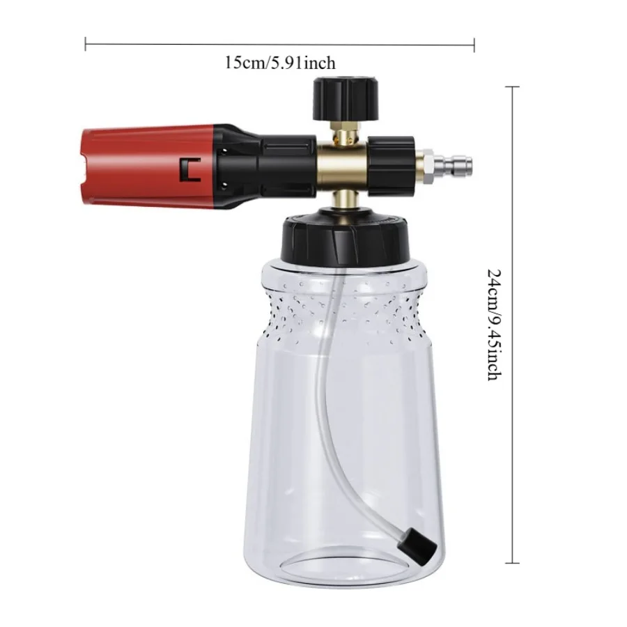 

New Wide-Mouth Foam Sprayer - PA Foam Cannon with Fan Spray for High-Pressure Washer Car Cleaning