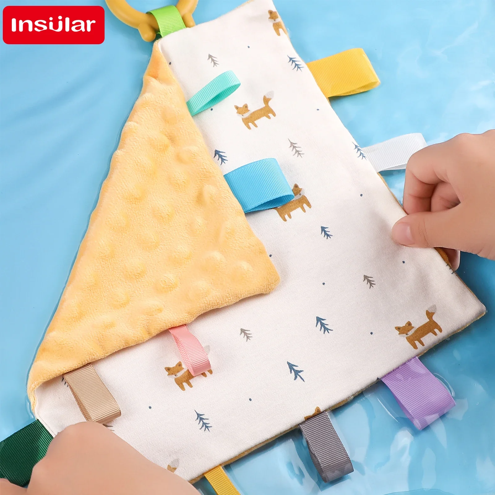 Newborn Baby Muslin Squares Towel Baby Blankets Soothe Appease Doudou Cotton Baby Comforter Burp Cloth Teether Dental adhesive