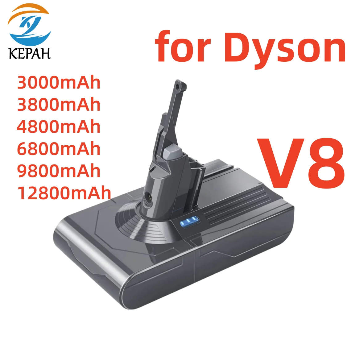 Per Dyson V8 12800mAh 21.6V Batteria di ricambio per Dyson V8 Absolute Cord-Free Aspirapolvere portatile Dyson V8 Batteria