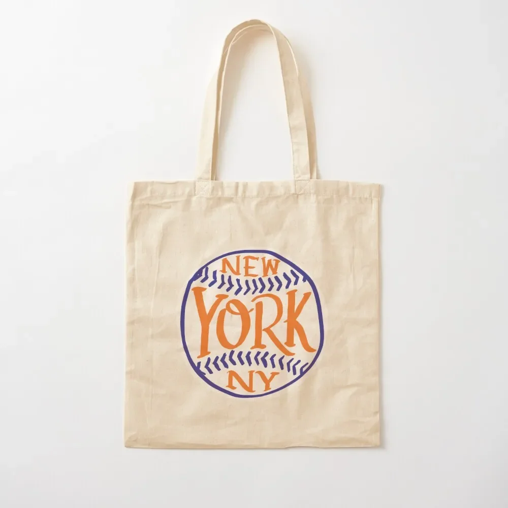 

Queens New York Hand Drawn Script Baseball Design Tote Bag Women's shopping bag ecological bags Tote Bag