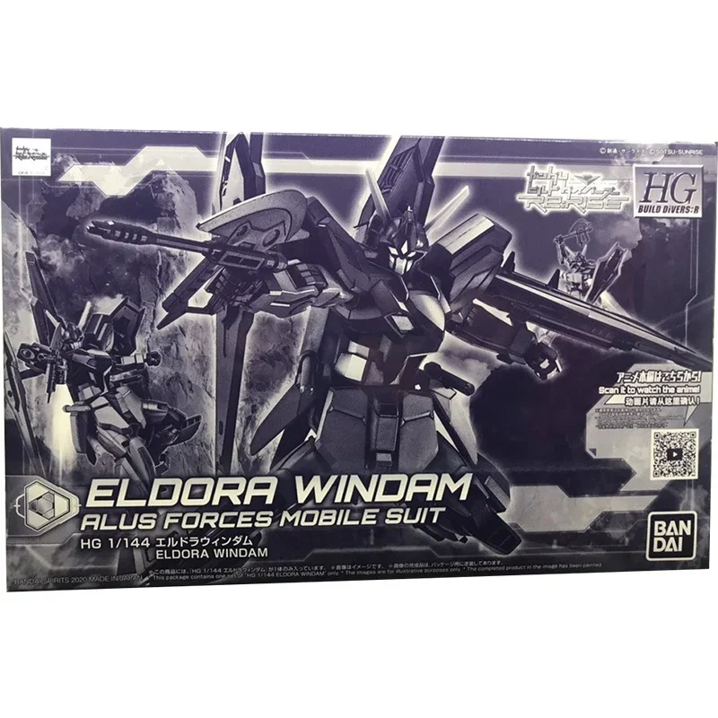 Bandai Gundam Modelo Kit para Crianças, Eldora Windam, Gunpla Genuine, Figura de Ação Anime, PB HGBD:R, 1/144