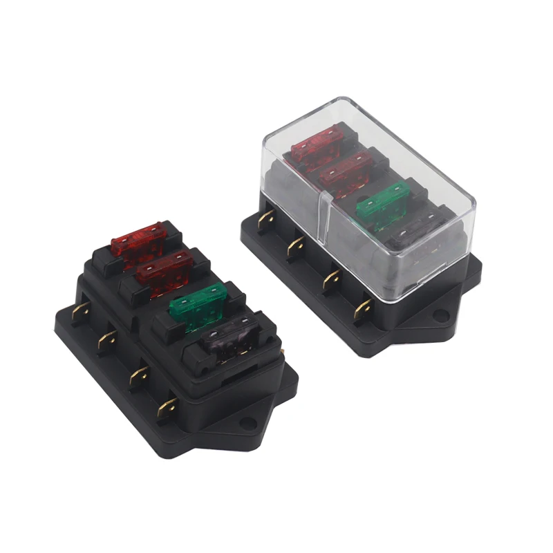 Car fuse holder 4/6/8/10/12 Way Circuit Standard ATO Blade Fuse Box Block Holder 12V/24Ve For 22mm Handlebar Motorcycles E-Bikes