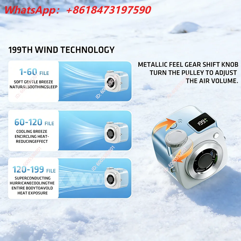 GF07 Camera Style Handheld Fan Multi-Speed Adjustable LED Display Rechargeable with Stand for Multi-Scenario Use