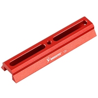 Agnicy 120mm Star Guide Mirror Small Dovetail Plate Dovetail Slot Red & Black Telescope Astronomical Accessory