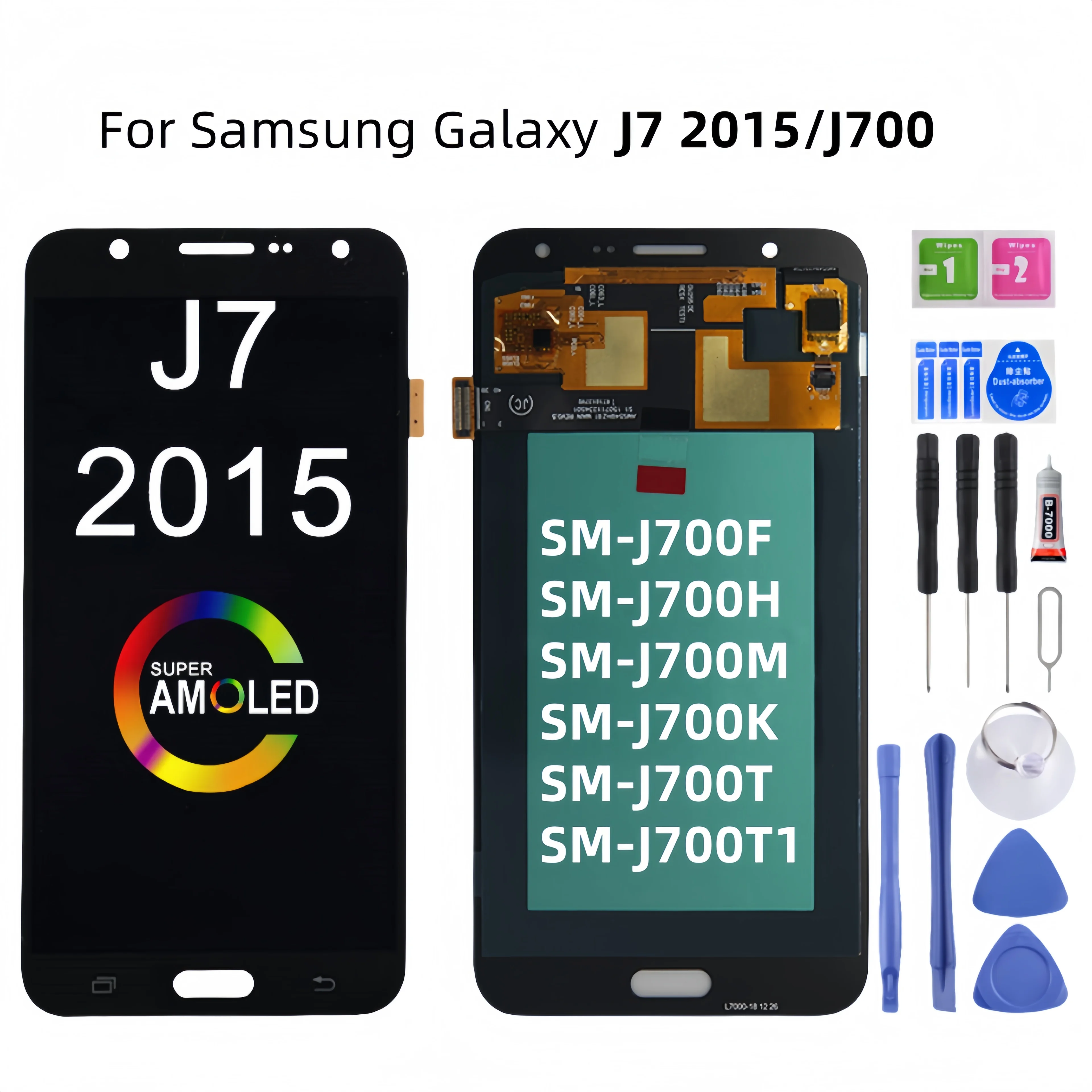 

For Samsung Galaxy J7 2015 J700 SM-J700F J700M J700H J700K Lcd Display Touch Screen Digitizer Assembly Replacement