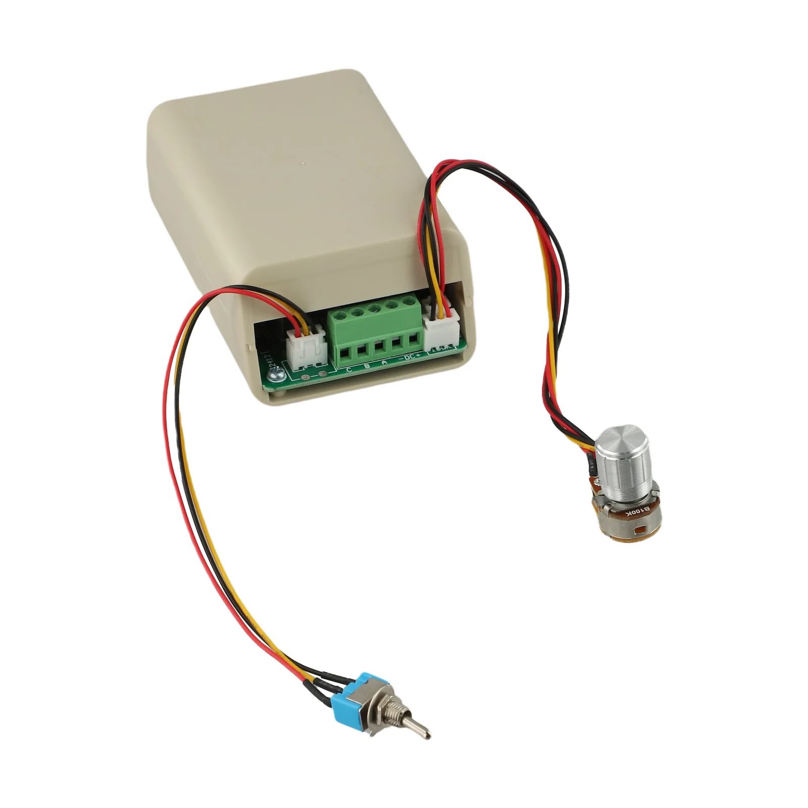 Wiring Configurable Brushless Motor Speed Control Device Operating on Direct Current From Five To Thirty Six Volts