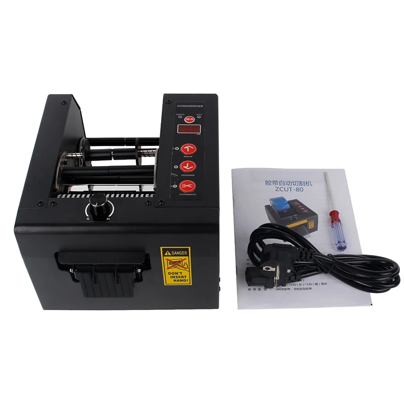 ZCUT-80 Automatic Tape Cutter Machine High Precision Packing Tape Dispenser Tape Adhesive Cutting Office Tool 8-80mm
