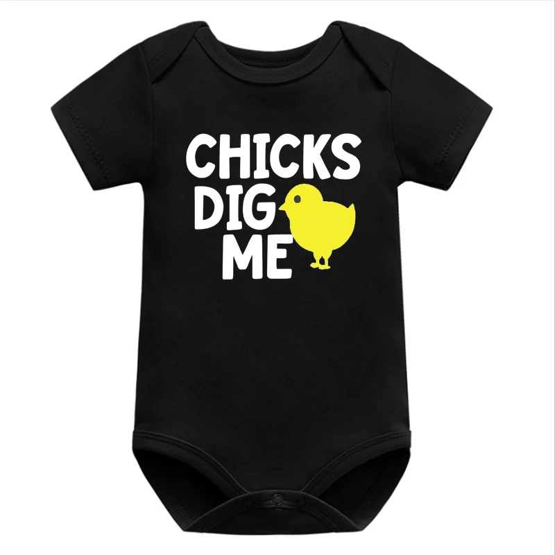 Easter Shirt Boys Chicks Dig Newborn Baby Clothes Easter Tees Baby Easter Bodysuit 7-12m Easter Party Shirt Newborn Clothes L