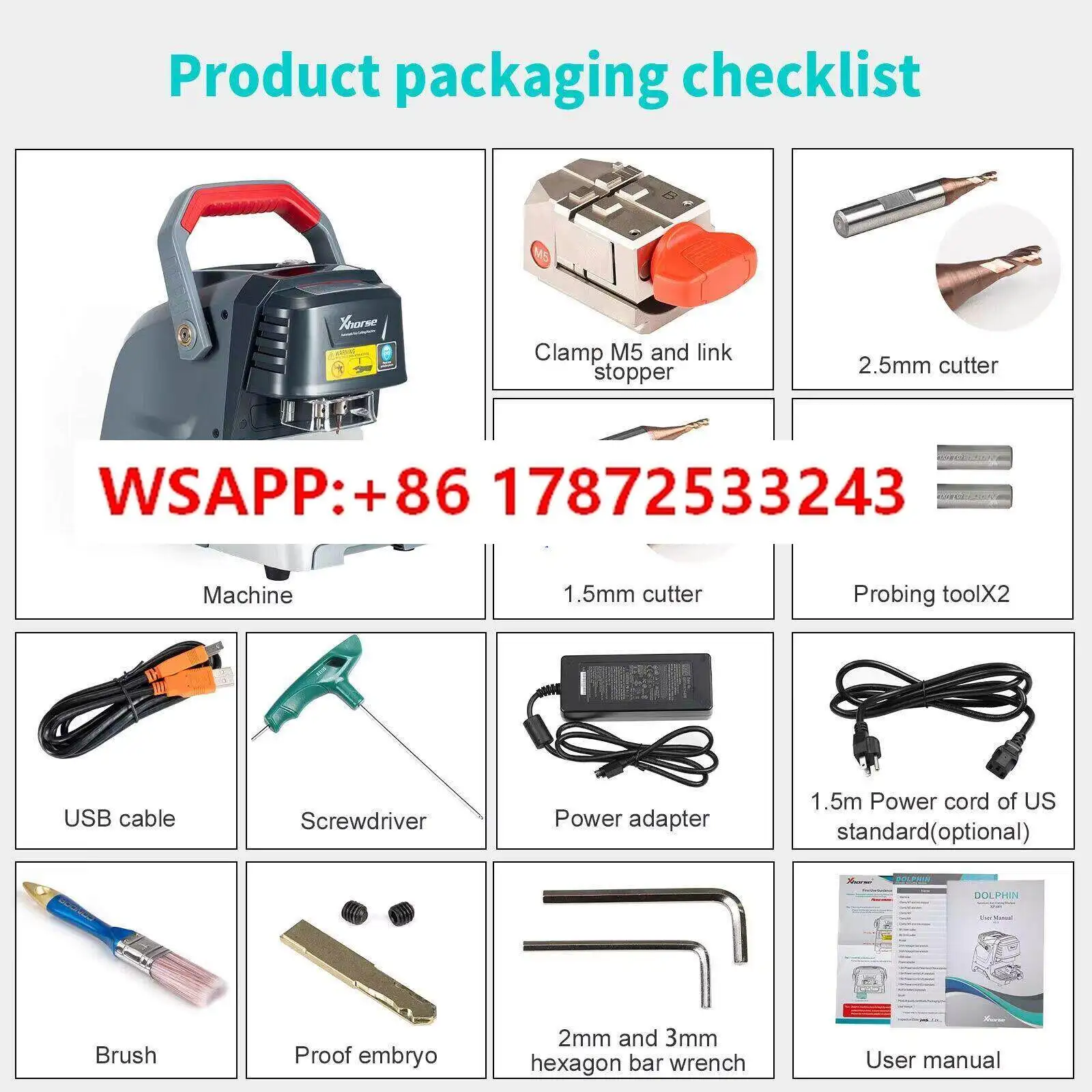 XP005 English Machine Automatic Key Cutting Machine (Overseas Version)
