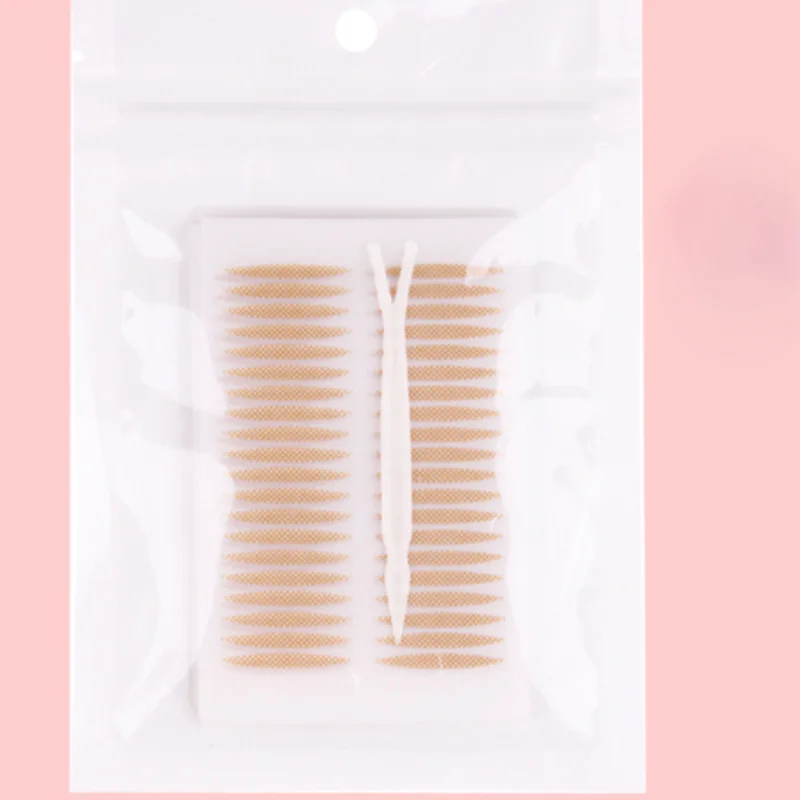 Ruban Adhésif Invisible pour les Paupières, Double Possède une Pâte de Dentelle, Bande Beige Claire, Outil de Maquillage Naturel pour les Yeux