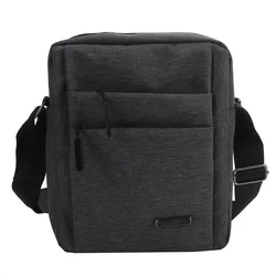 Waterproof Men Briefcase Shoulder Messenger Bags Male Solid Color Canvas Handbag Business Briefcase Casual Oxford Bags