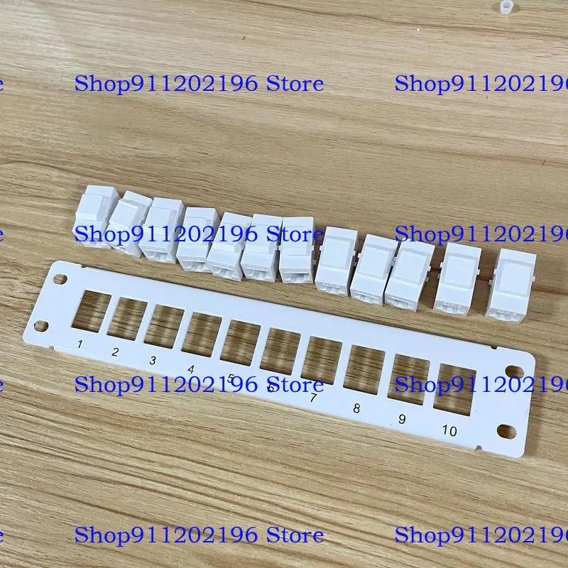 

P82A 10 PORT CAT6 RJ45 ПАСС-ТРУ ПАНЕЧА С КРЕМЕНТА