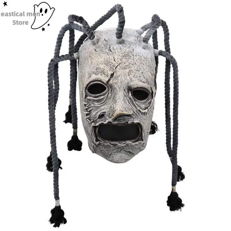Máscara de Cosplay de Halloween, máscara de banda de Rock, accesorios de disfraz, fantasía, sombreros de látex para hombres, casco masculino de mascarada de Halloween