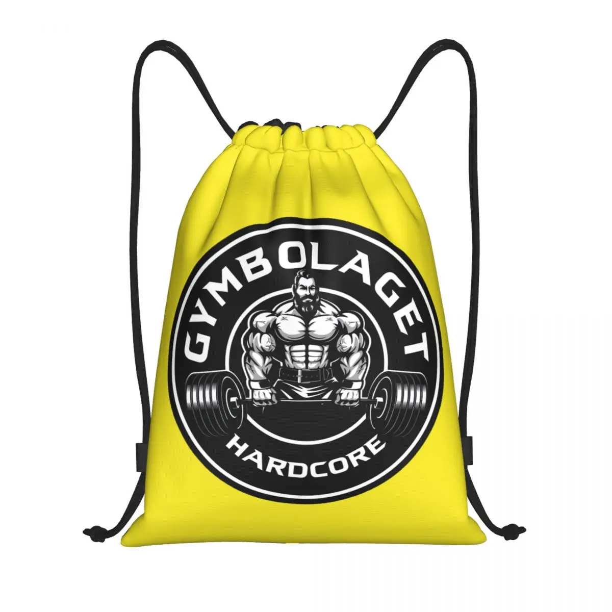 Custom Bodybuilding Fitness Muscle Gym Drawstring Bags for Shopping Yoga Backpacks Men Women Sports Gym Sackpack