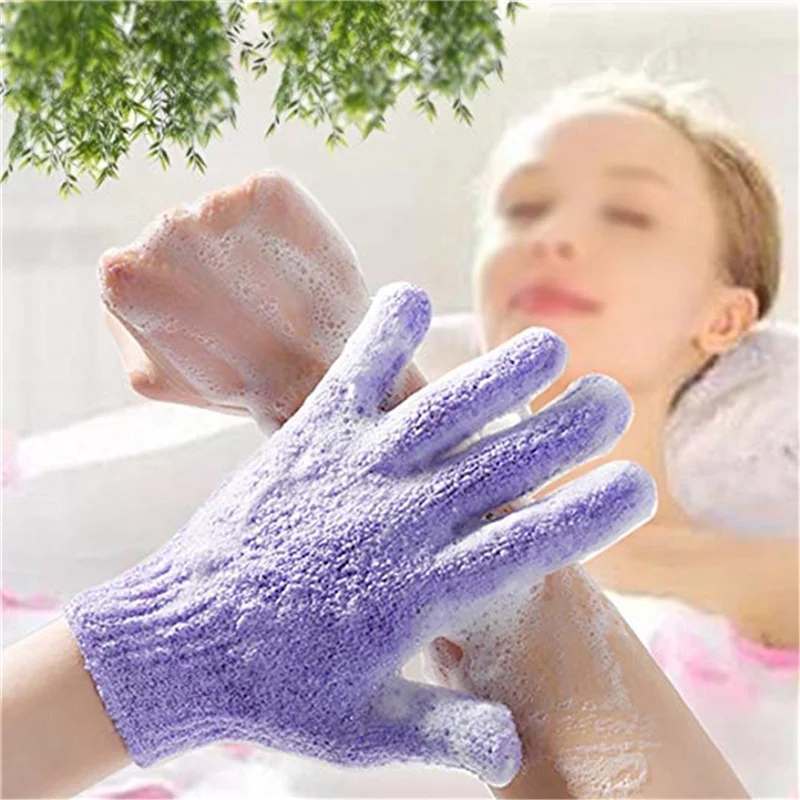 

12 Pair Shower Bath Gloves Exfoliating Wash Skin Spa Massage Body Scrubber Cleaner