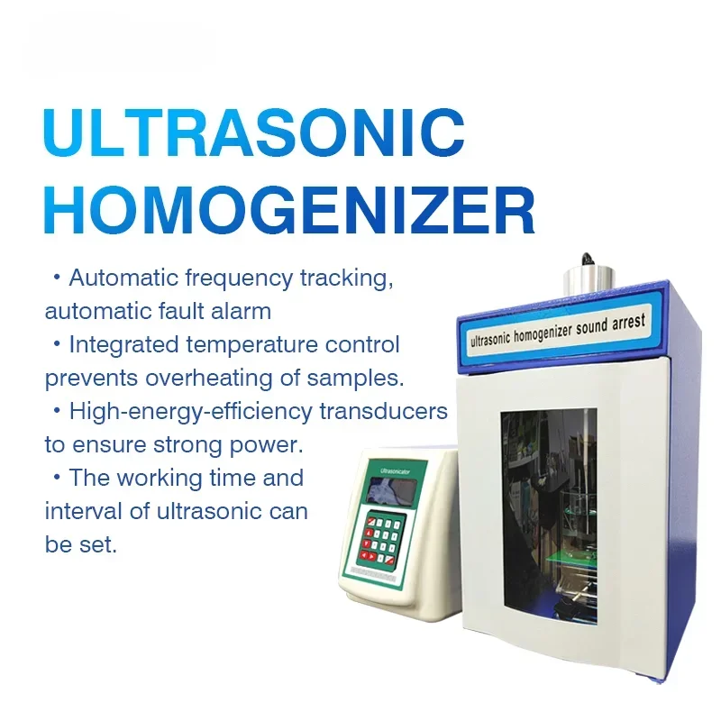 

Lab Ultrasonic Blender Homogenizer Emulsifier Can Set 50 Sets Of Program Data