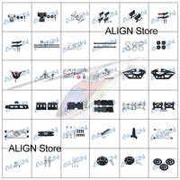 Align Trex 470L Main Rotor Housing Main Shaft Set Feathering Shaft  CCPM Metal Swashplate Trex 470 Spare Parts  RC Helicopte