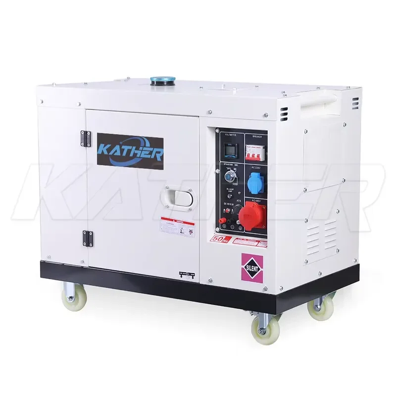 Standby Electric Power Plant 5kw Soundproof 12kva 10kw 8kw 6kw Silent Generator 50/60hz 1/3 Phase Generator