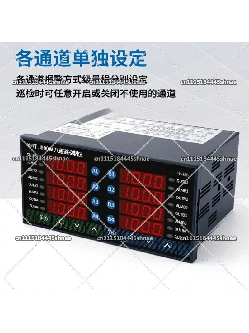 XMT-J800W  Four-circuit Eight-circuit Temperature Controller, Multi-channel Instrument Full Input Can Be Controlled Separately