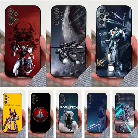 A-Animes R-Robotechs Phone Case For Samsung S25,S24,S23,S22,S20,S21,S10,Ultra,Plus,Lite,FE,Soft Silicone Black Cover