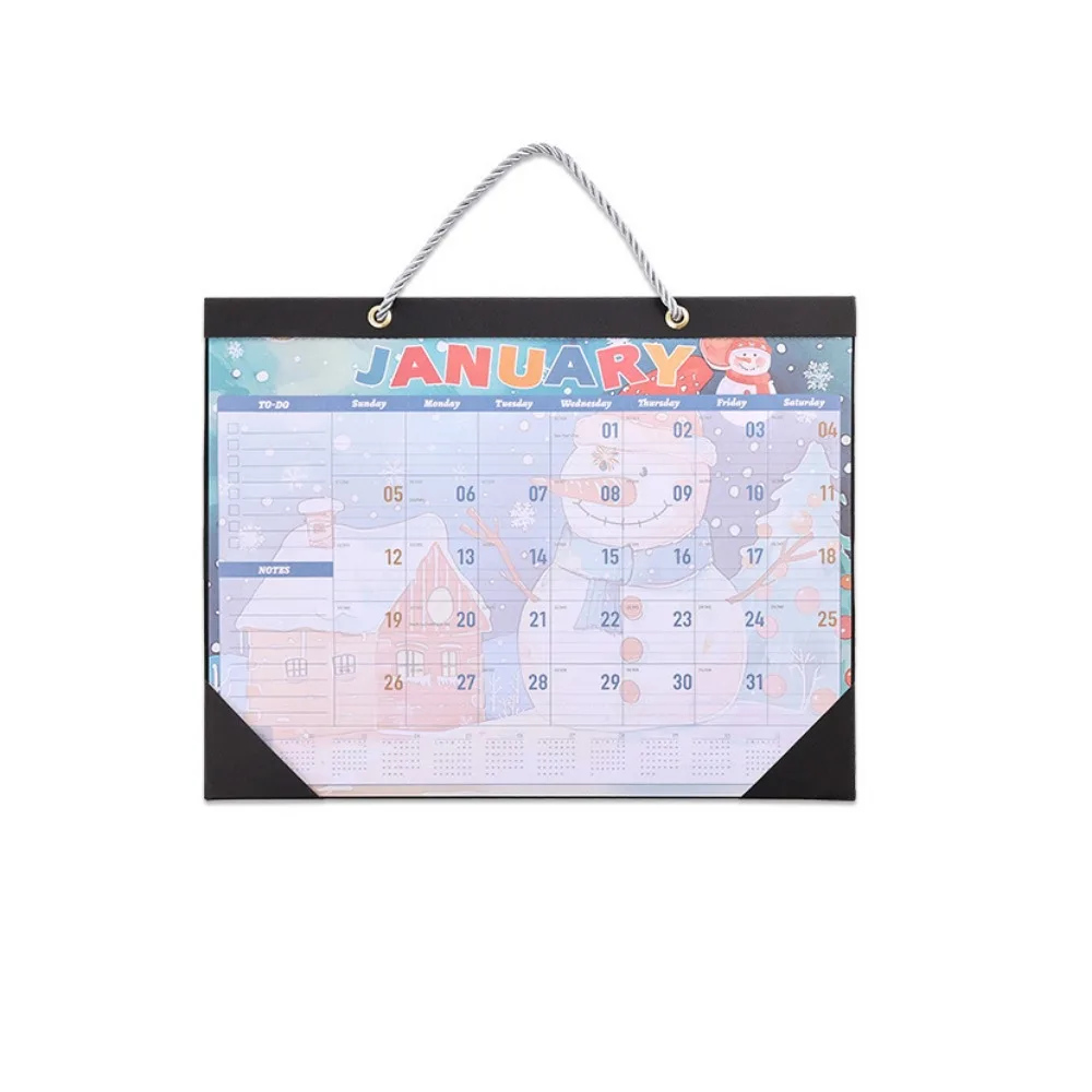 

Unique Design Colorful Hanging Calendar Cartoon Hangable 2025 Wall Calendar Planner ​ Practical Rainbow Desktop Calendar School