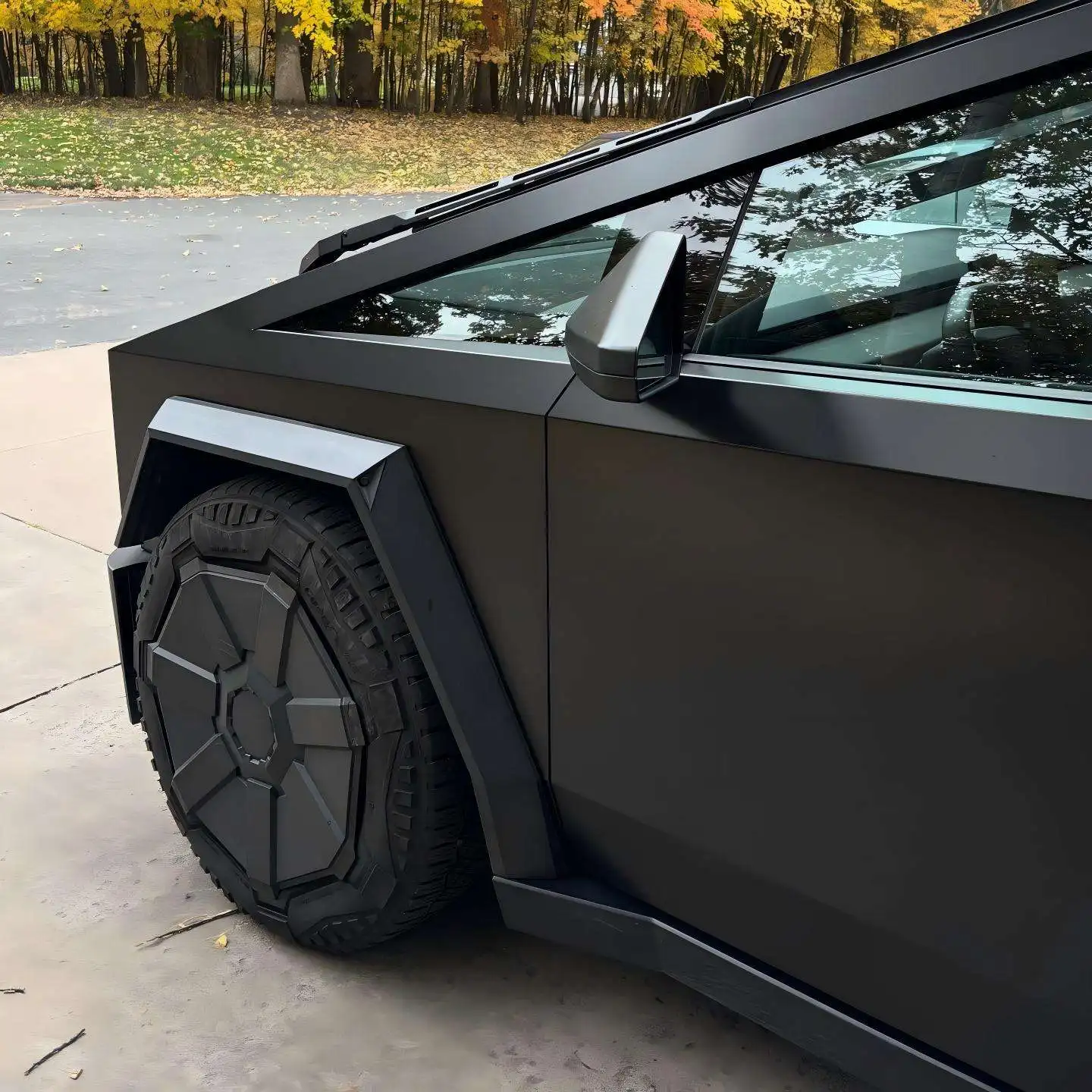 Precut 8.5mil Car Vinyl Wrap Auto Decoration Sticker Full Car Film Color Change Satin Black for Cybertruck Factory Wholesale