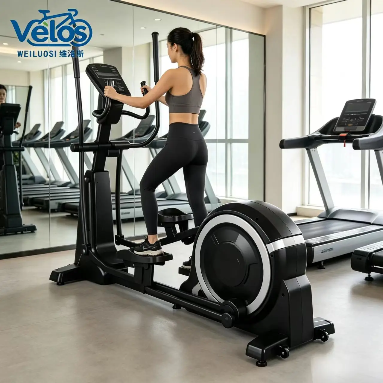 Velos High Quality Commercial Self-Generating Elliptical Machine 20% OFF Cardio Gym Cross Trainer For Professional Training