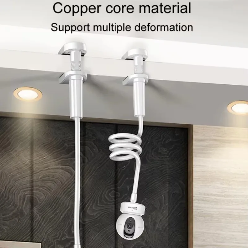 Multifunction 360 Degrees Hot Selling Punch-Free Surveillance Camera Mounting Bracket Cabinet Ceiling Rack 50cm White /black