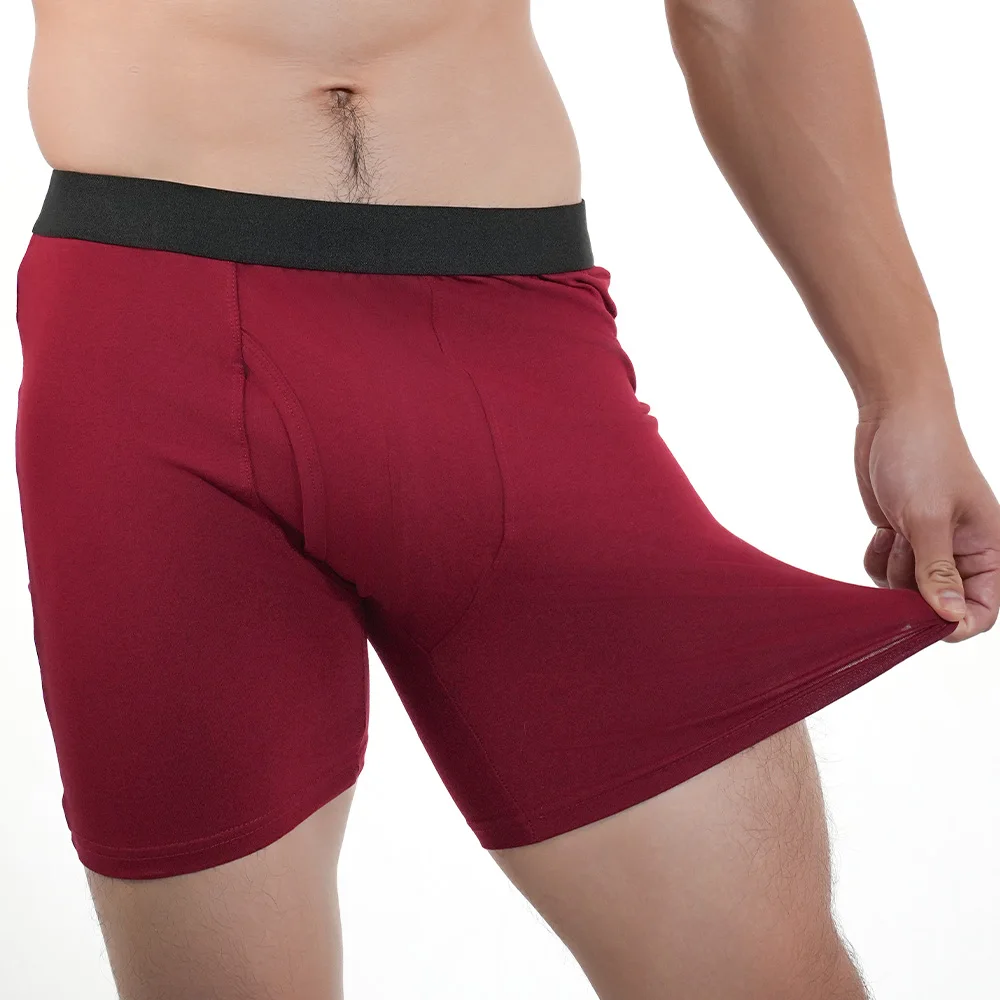 Mens Long Boxer Briefs Youth Sports Underwear Cotton Underpants Breathable Stretch Panties Plus Size Boxers Shorts Mens Gifts - Image 5
