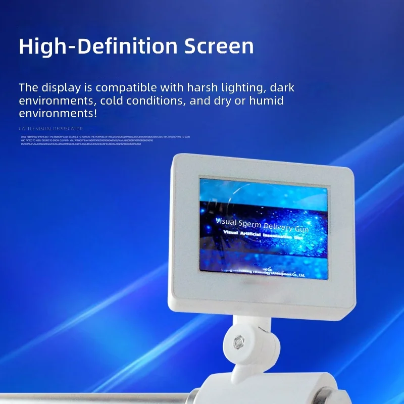 Visual Insemination Gun, Screen Display, Cattle Sheep Goat Horse Artificial Insemination Equipment, High Accuracy, Easy to Use