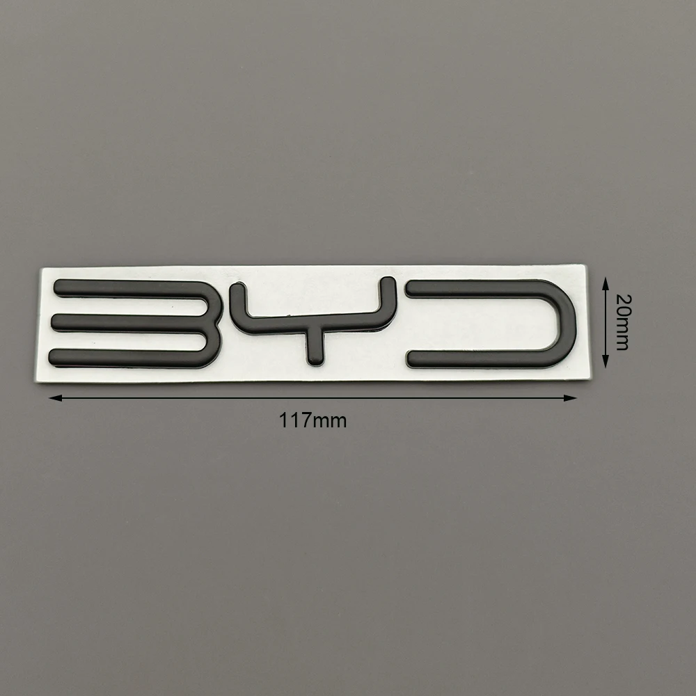 3D Metal BYD Logo Car Emblem Badge Rear Trunk Sticker Accessories For BYD Atto 3 Shark 6 Seal U Dmi Dolphin Sealion 7 Song Plus