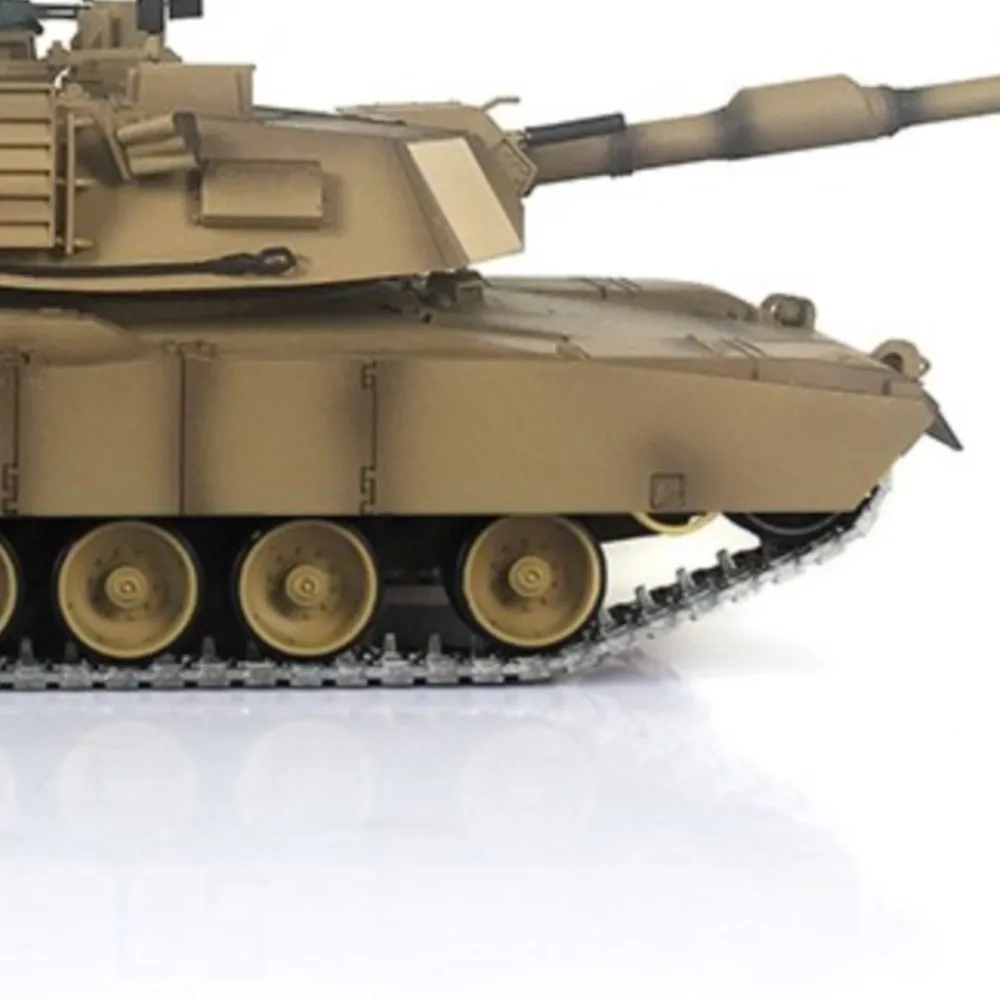 Henglong 1/16 Abrams RTR RC Tank 3918 with 360°Turret Barrel Recoil Metal Tracks Remote Control Military Model for Hobbyists