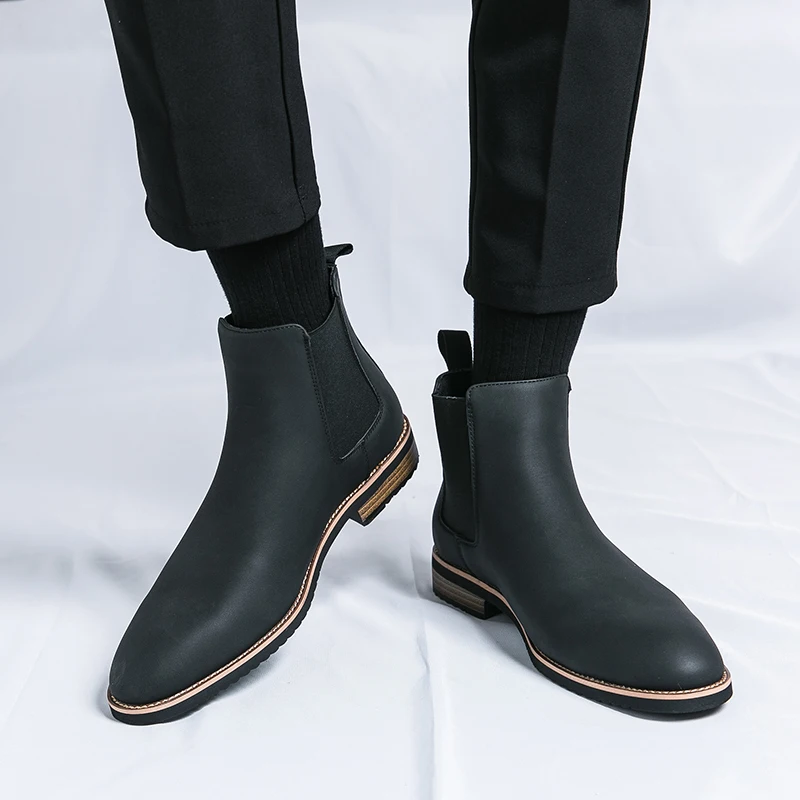 Men Chelsea Boots Classic Business Men Boots