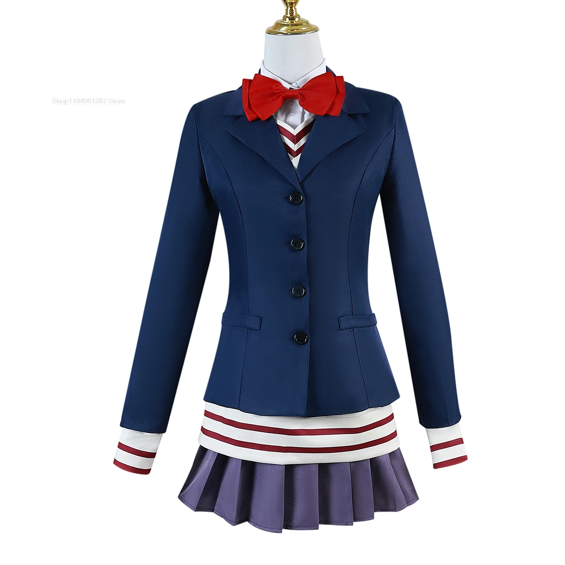 Anime Dandadan Kostuum Cosplay Witte Vogel Liefde Luo Roze Pruik Jk Lolita Verkleden Voor Vrouwen Halloween Cosplay Kostuum Gril