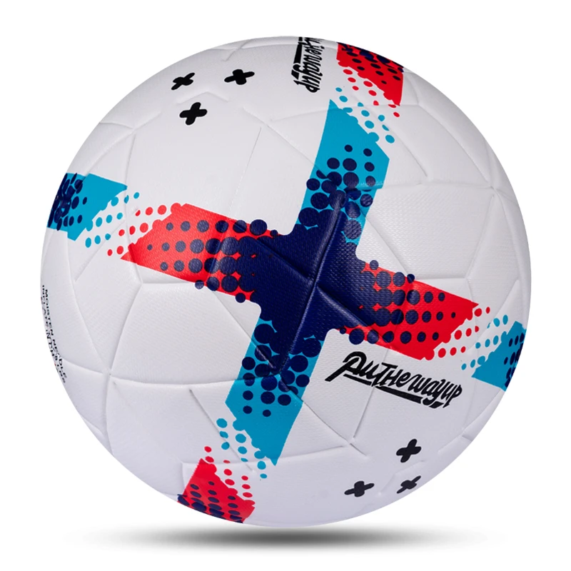 2025년 고품질 5호 사이즈 축구공, 무봉제 PU 내마모성 야외 리그 스포츠 축구 경기 훈련용 풋볼/축구공