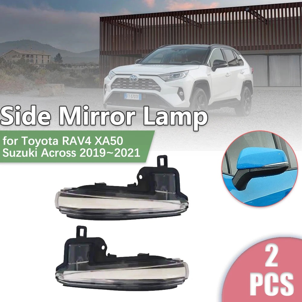 2pcs for Toyota RAV4 XA50 Suzuki Across 2019~2021 Car Rearview Side Mirror LED Turn Signal Indicator Lamp Light Part Accessories