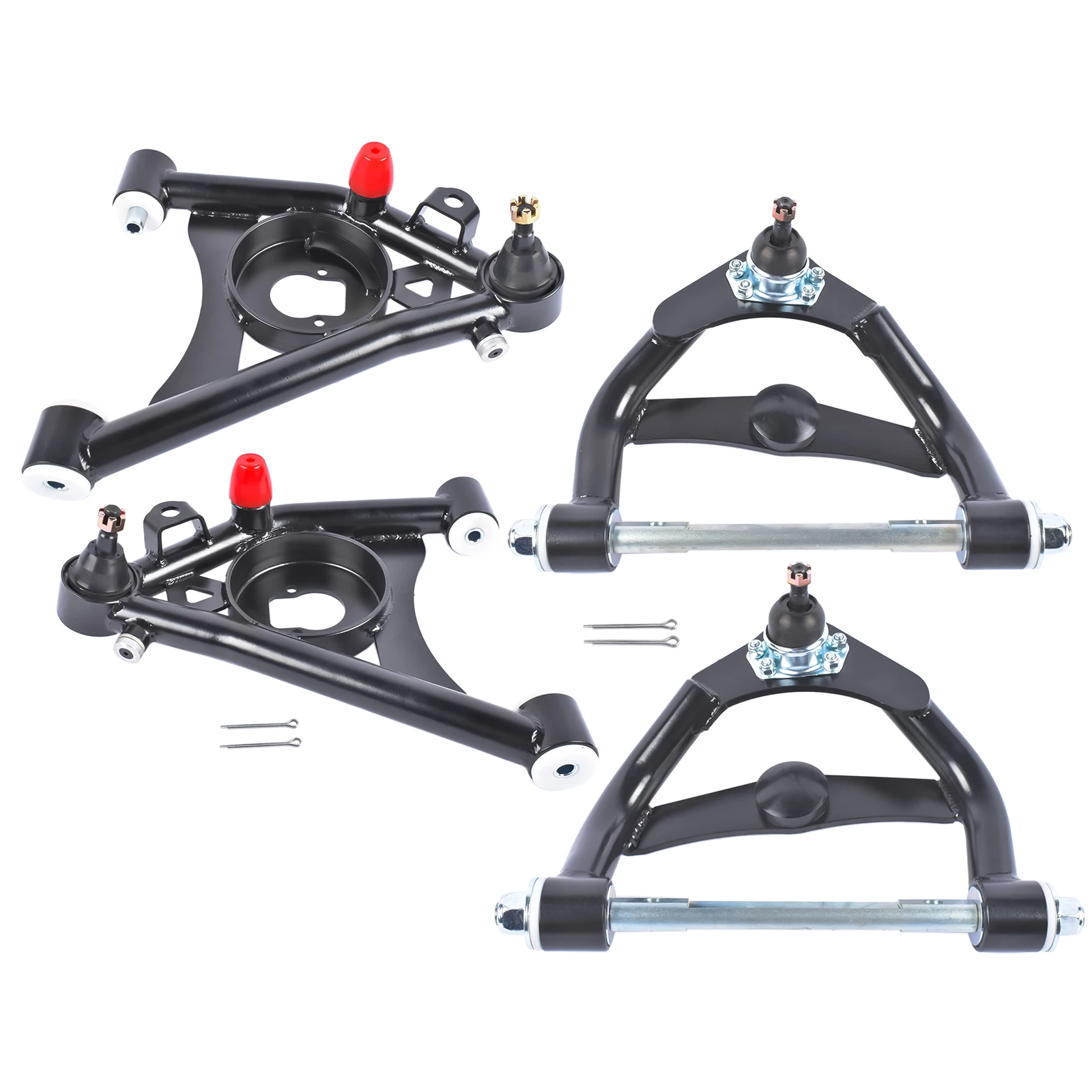 Glossy Tubular Control Arms Front Upper and Lower for El Camino Regal S10