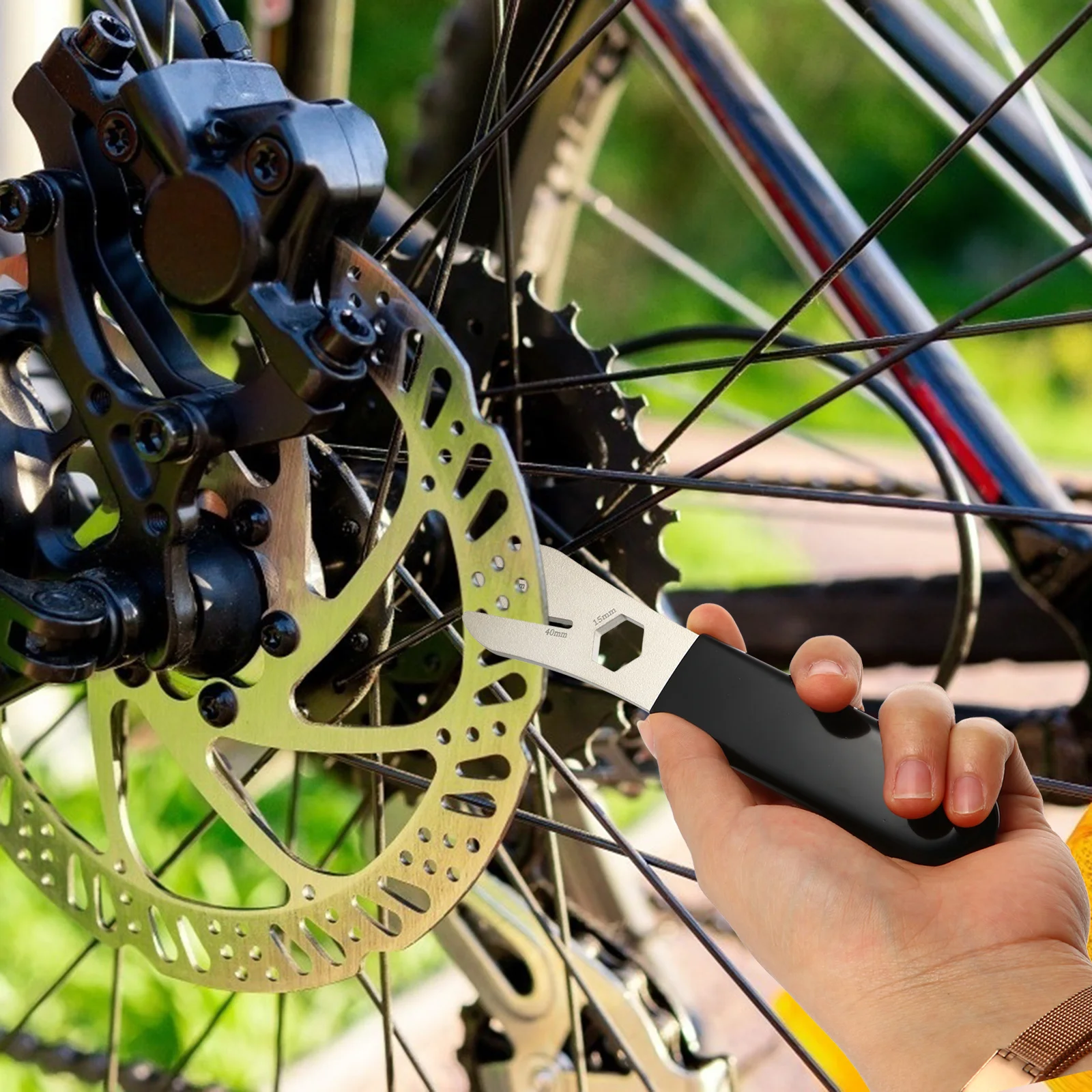 Brake Tool Bike Repair Spanner Stainless Steel Adjustable Wrench For Bike Maintenance Cycling Repair Spanner