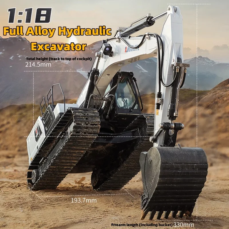 

1/18 RC Hydraulic Excavator Model NEW 336GC Standard Version with Light Set K961 KABOLITE High-end Metal Model Boy Gift