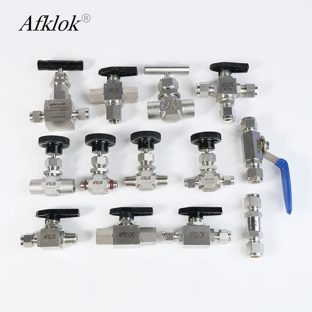 

High Pressure 316 Stainless Steel 3-Way Ball Valve 1/8" to 1/2" Ferrule 6000psi for Nitrogen/Helium OEM izable