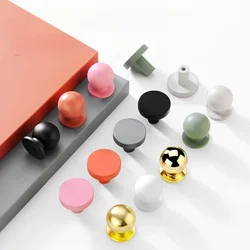 Minimalist Single Hole Kitchen Cabinet Door Handles Colored, Moran Green, Drawer Knobs and Handles for Children's Room Furniture