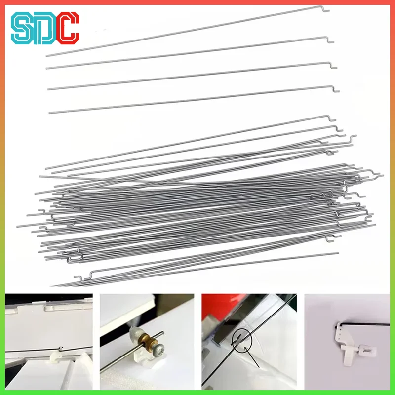 10/20 PCS 19cm Z-Type Steel Wire Push Rod 1.2mm Diameter for SU27 KT Board RC Airplane Model Servo Spare Parts