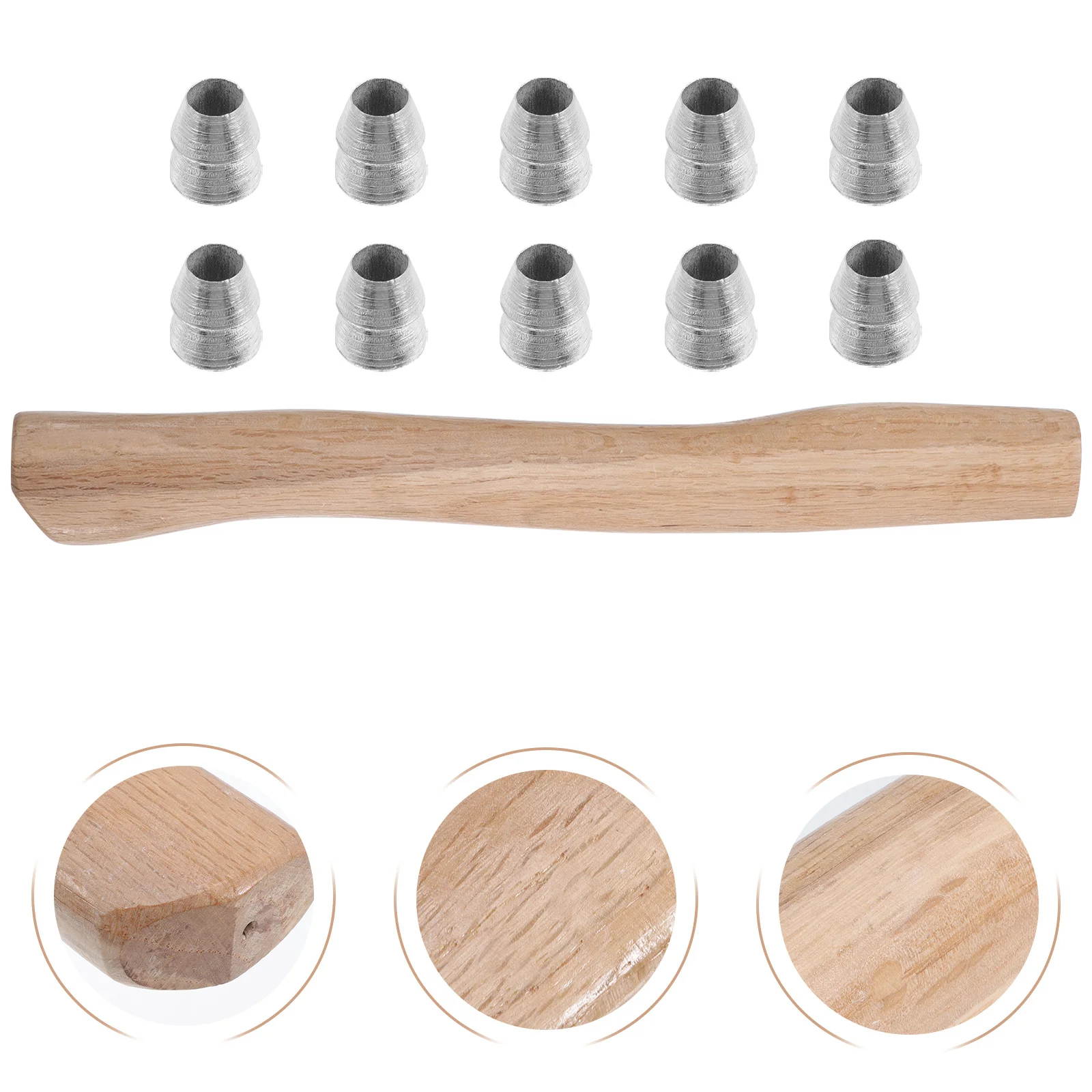 

1Set Axe Handle Replacement Wooden Grip Durable Comfortable Handle Practical for Outdoor and Camping Wooden Accessory