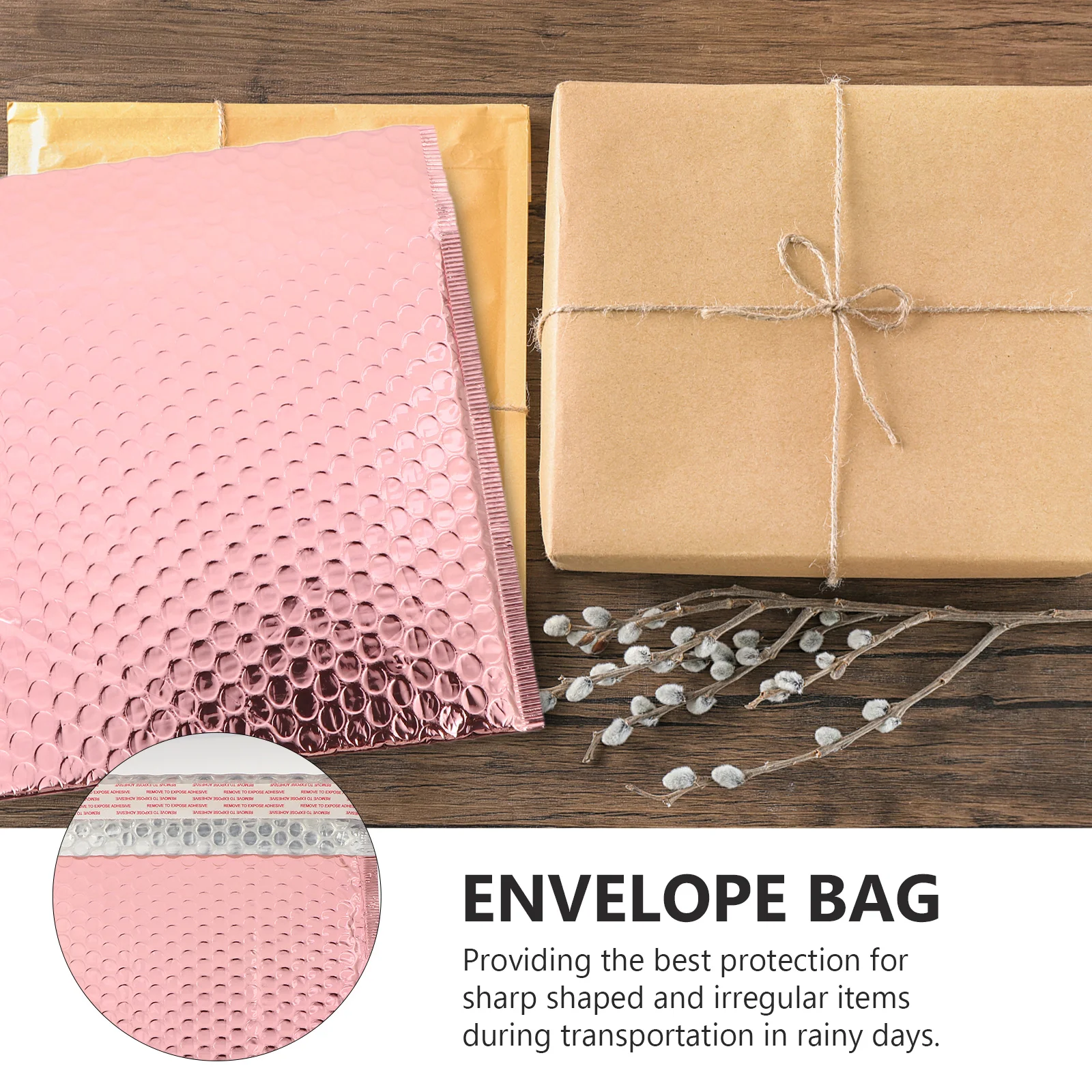 

25Pcs Bubble Envelopes Self Seal Padded Mailers for Secure Packaging of Delicate Goods in Transit Water Resistant Strong